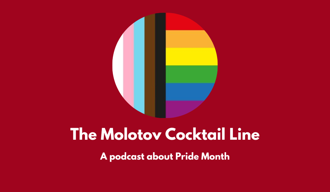 A new episode about Pride Month. Image is the modern gay flag.
